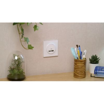 Mécanisme double chargeur usb A + C 12W Schneider Electric Odace blanc