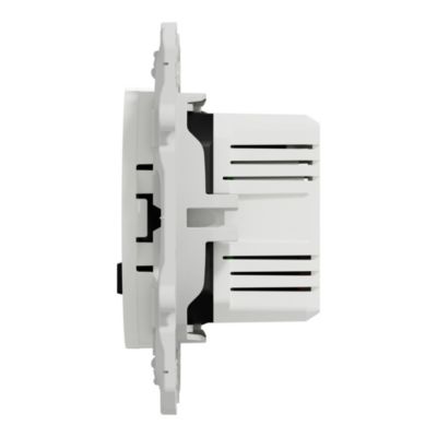 Chargeur USB Double Schneider Odace - 2.1A, Aluminium, Design Moderne Pour Prises Murales