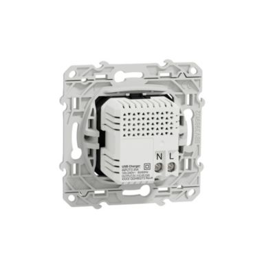 Mécanisme double chargeur usb A + C 12W Schneider Electric Odace blanc