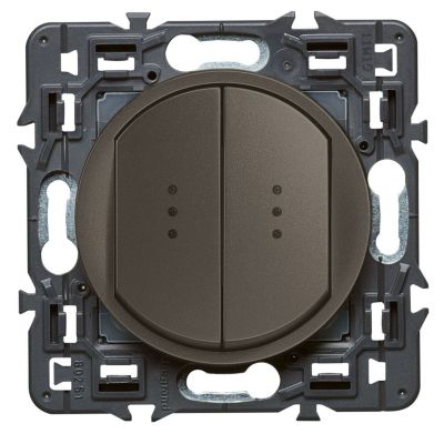 Mécanisme double va-et-vient témoin Legrand Céliane graphite