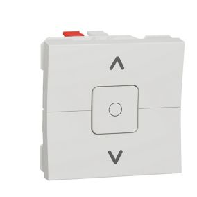 Mécanisme interrupteur de volet roulant 2 modules Unica Pro blanc