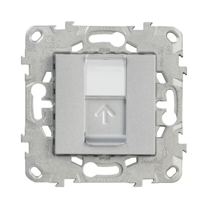 Mécanisme pour prise RJ45 CAT6 Schneider Electric Unica Déco aluminium