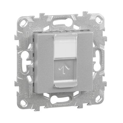 Mécanisme pour prise RJ45 CAT6 Schneider Electric Unica Déco aluminium