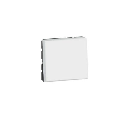 Mécanisme poussoir Legrand Mosaïc blanc, 2 modules
