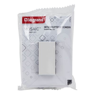 Mécanisme poussoir Legrand Mosaïc blanc