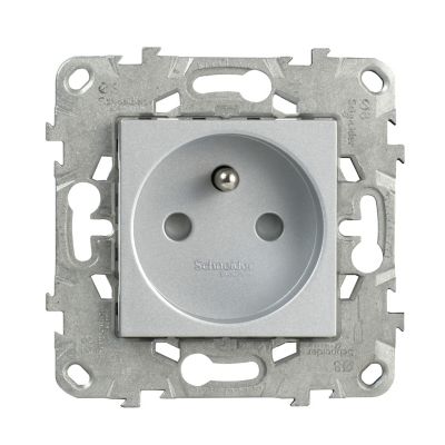 Mécanisme prise 2 pôles+terre SCHNEIDER ELECTRIC aluminium