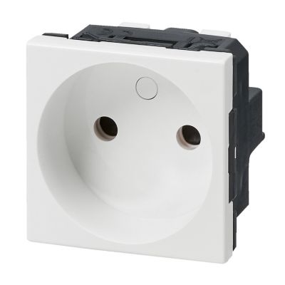 Mécanisme prise 2P simple 2 modules Legrand Mosaïc