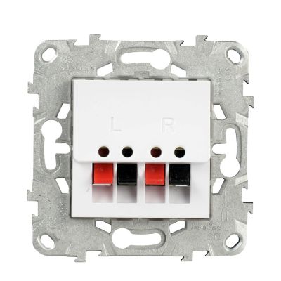 Mécanisme prise haut-parleur Schneider Electric Unica Déco blanc