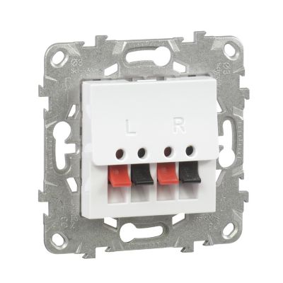 Mécanisme prise haut-parleur Schneider Electric Unica Déco blanc