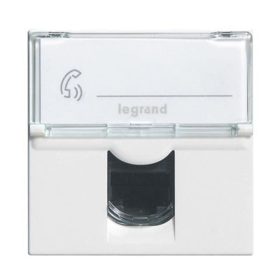 Mécanisme prise RJ45 cat6 2 modules Legrand Mosaïc