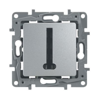 Mécanisme prise téléphone Legrand Niloé argent