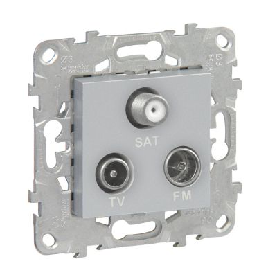 Mécanisme prise TV-FM-SAT SCHNEIDER ELECTRIC aluminium
