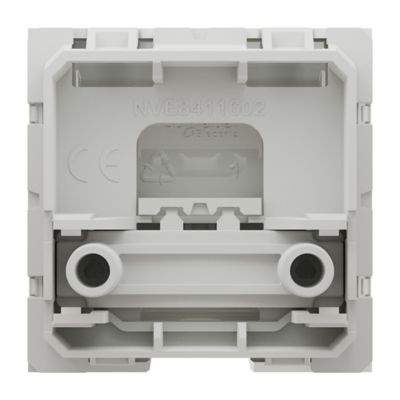 Mécanisme sortie de câble 2 modules Unica Pro blanc