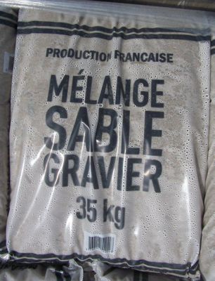 Mélange sable et gravier pour béton sac de 35 cheap kg