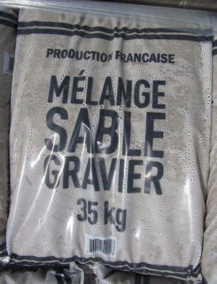 Mélange sable et gravier pour béton 35kg