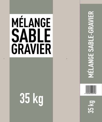 Mélange sable-gravier pour béton 35kg