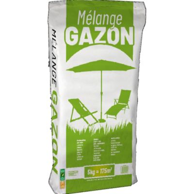 Mélange semence gazon universel 5kg pour sol fertile