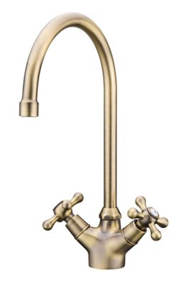 Mélangeur de cuisine Torc en laiton couleur doré H.33,6 cm