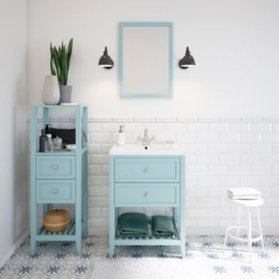 Mélangeur de lavabo en laiton chromé GoodHome Etel