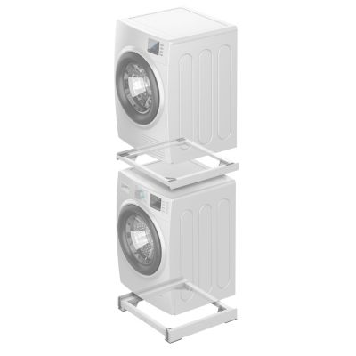 Meliconi - 2 en 1 - Kit de superposition + Base mobile - MOVING TOWER - pour lave-linge et sèche-linge