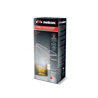 Meliconi - Antenne TV d'intérieur FLEXI - Signaux numériques DVBT/DVBT2 - Filtres 4G 5G - Enroulable et facile à transporter