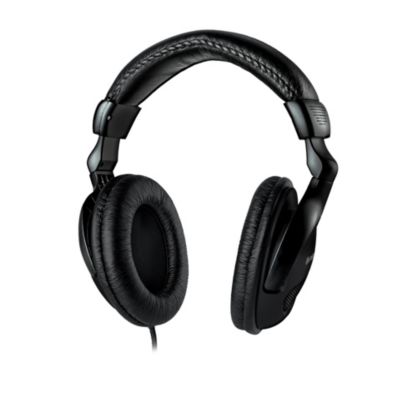 Meliconi - Casque TV filaire analogique HP50 PLUS - Noir - Câble lisse 5m anti-noeuds - Contrôle volume sur fil