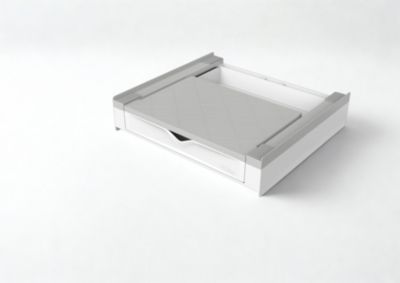 Meliconi - Kit de superposition universel + Tablette coulissante et tiroir intégré - TORRE DUO - pour lave-linge et sèche-linge