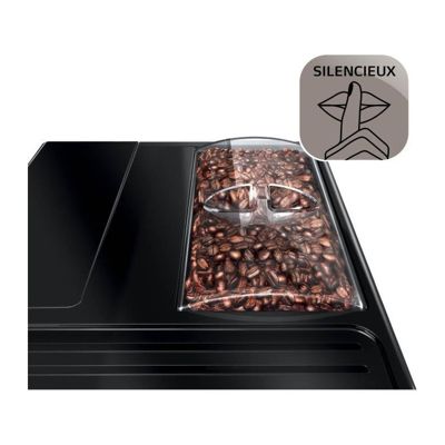 Melitta - Machine a Café a Grain Purista Argent - Machine Expresso Automatique Ultra-Silencieuse avec Extracteur d'Arômes