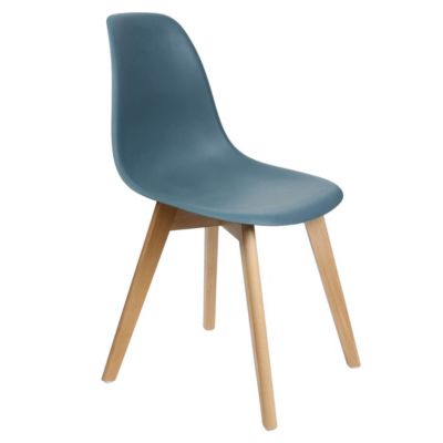 MELYA - Lot de 6 Chaises Scandinaves Bleu Canard