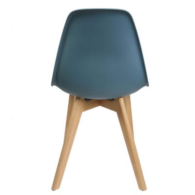MELYA - Lot de 6 Chaises Scandinaves Bleu Canard