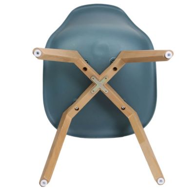 MELYA - Lot de 6 Chaises Scandinaves Bleu Canard