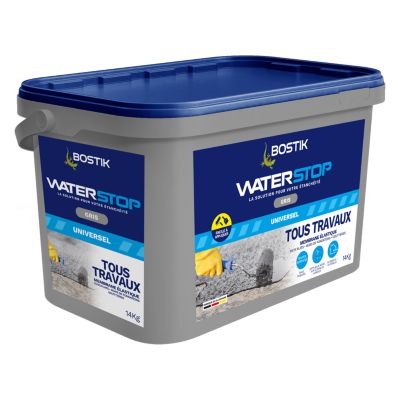 Membrane d'étanchéité Bostik WaterStop - direct sans primaire Gris 14 kg