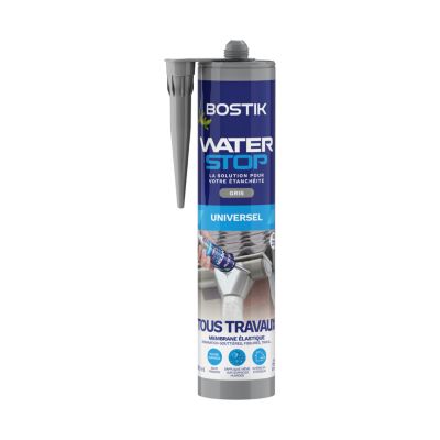 Membrane d'étanchéité Bostik Waterstop - direct sans primaire Gris Cartouche 290ml