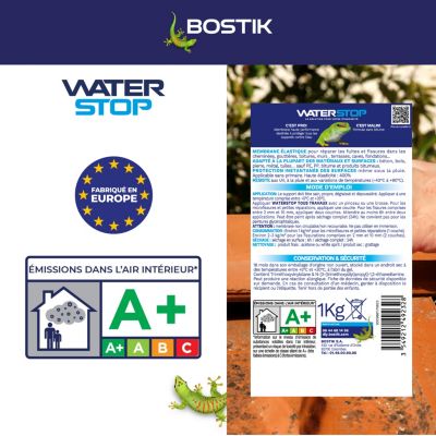 Membrane d'étanchéité Bostik Waterstop universel tuile 1 kg