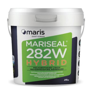 Membrane d'étanchéité pour toiture Mariseal 282W (Rouge, 15kg) Imperméabilisation du béton, plaques de plâtre et du ciment