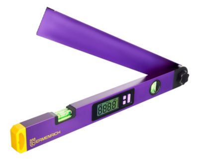 Mesureur d'angle digital Verk DA40, rapporteur d'angle numérique 0-230, écran LCD, précision 0.5, 2 niveaux à bulle, Ermenrich
