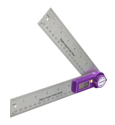 Mesureur d'angle digital Verk DR30 2 en 1 avec regle pliante, rapporteur d'angle numerique 0-360, precision 0.3, Ermenrich