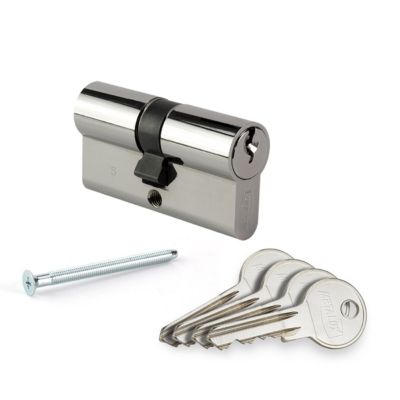 Metalux Cylindre de serrure PM2 - 30x30 Panneton court pour porte ou portail à faible Norme DIN EN 1303:2006