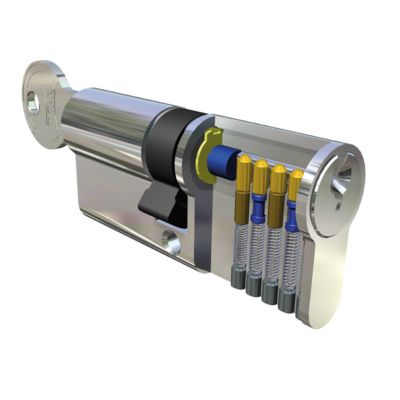 Metalux Cylindre de serrure PM2 - 30x30 Panneton court pour porte ou portail à faible Norme DIN EN 1303:2006