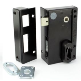 METALUX ND10 9872 Fouillot Droite - Serrure de porte Universelle Entraxe Modulable 60 ou 70 mm Coffre 75x130 mm