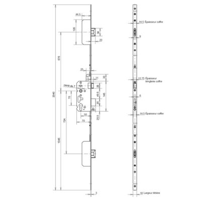 Schéma fonctionnement serrure 3 points : guide complet