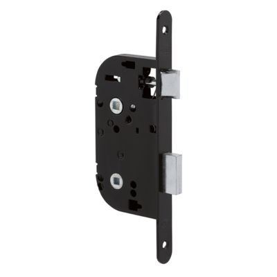Metalux serrures pour porte bois certifiées NF - Encastrée Réversible Coffre hauteur 145mm axe 50 Entraxe 70 Fermeture à bouton