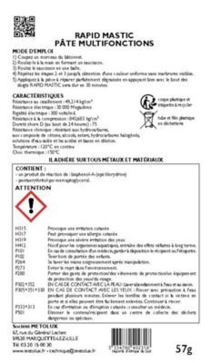 Metolux Rapid Mastic spécial Aluminium