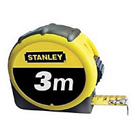 Mètre à ruban Stanley bimatière 3 m x 12,7 mm