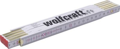 Mètre pliant bois de hêtre 2m Wolfcraft