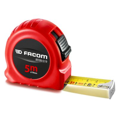 Mètre ruban mesure courte - mesure L.5m x l.19mm - non magnétique - marquage double face - Facom 893B.519PB