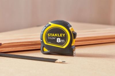Mètre ruban mesure courte - mesure L.8m x l.25mm - non magnétique - marquage simple face - Stanley 0-30-657