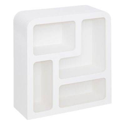 Meuble 4 niches en Bois Blanc 75 x 85 cm