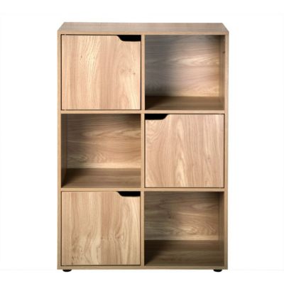 Meuble à 6 cases avec trois portes - Modu