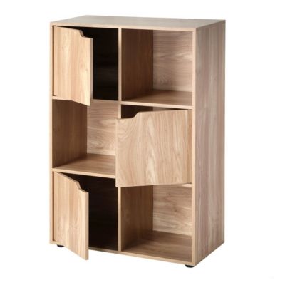 Meuble à 6 cases avec trois portes - Modu